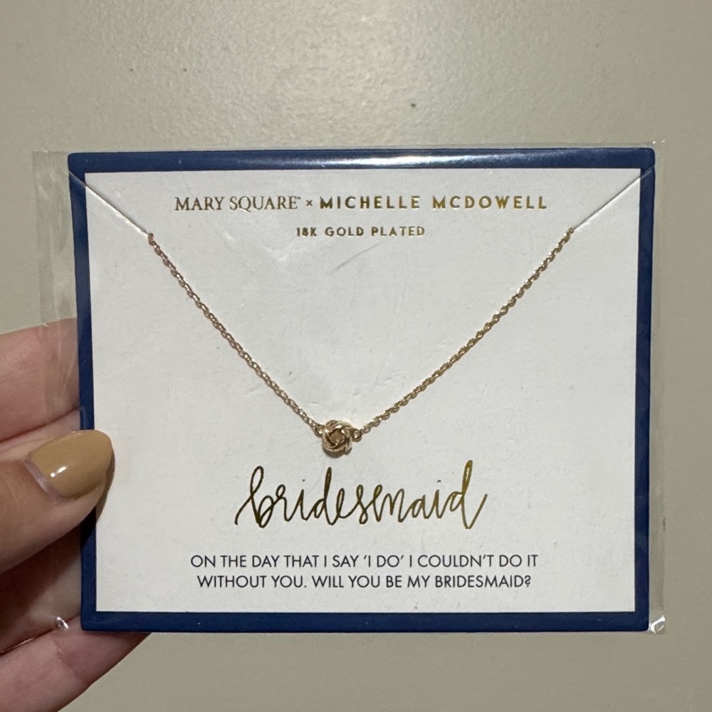 Michelle McDowell Gold Plated Bridesmaid Necklace